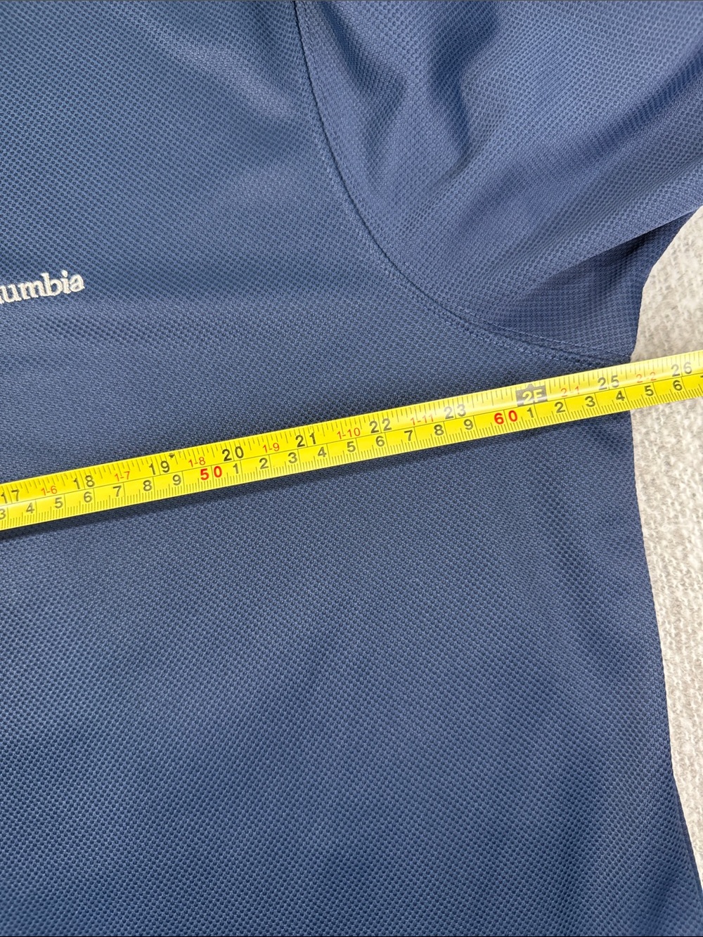 Columbia OmmiWick Men's Navy Blue Polo Shirt Size XL - Picture 7 of 8